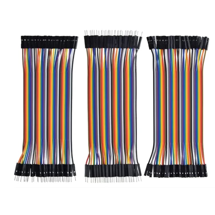 Kit cabo Dupont 15cm 40 Vias M-M M-F F-F