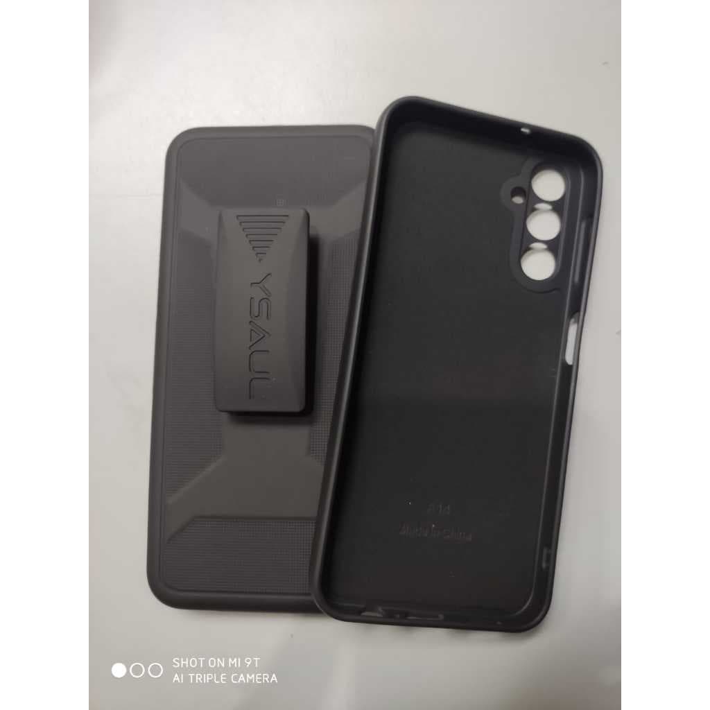 Capa  Suporte de Cintura  para Galaxy M14 5G com capa de silicone