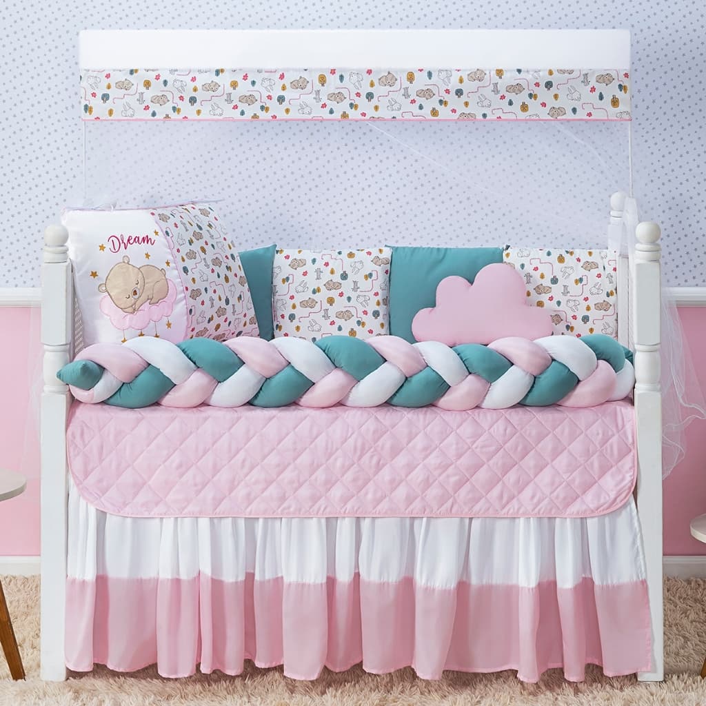 KIT DE BERÇO FASHION URSA DREAM 13 PEÇAS BERÇO PADRAO AMERICANO E NASCIONAL