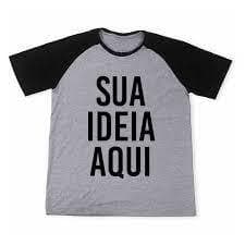 2 unidades camisa personalizada com sua arte