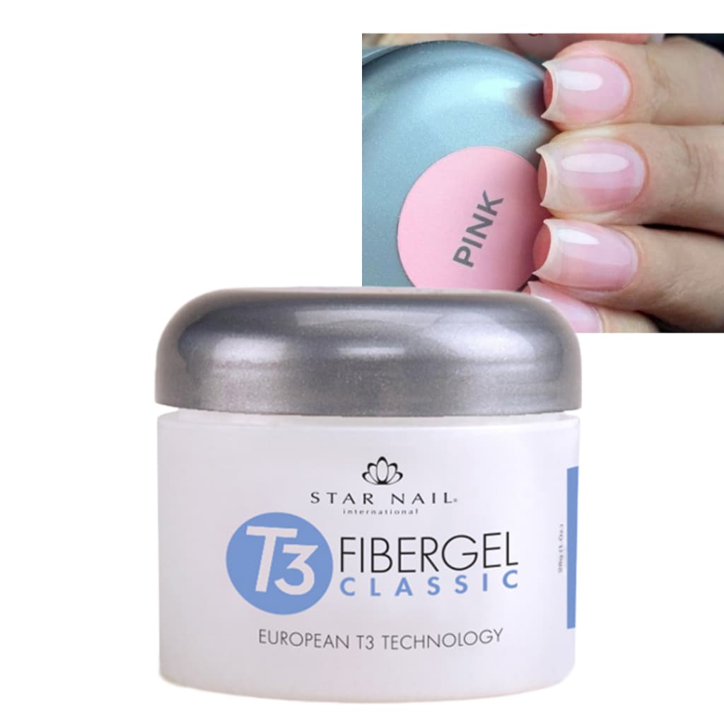 Gel T3 Fibergel Pink 28g - Cuccio