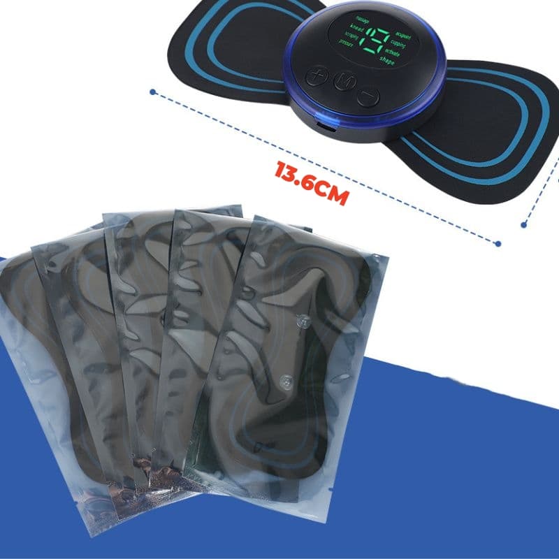5 Elétrico De Pescoço Portátil Para Alívio Da Dor Muscular Cervical Mini Massageador EMS Estimulador