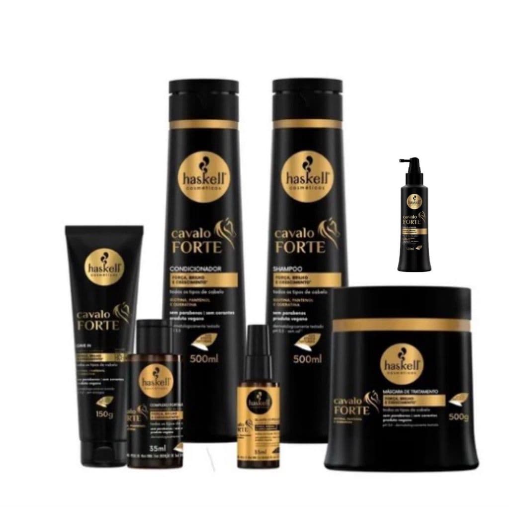 Kit Cavalo Forte Haskell Sh Cond Másc 500g 7 Itens Completo