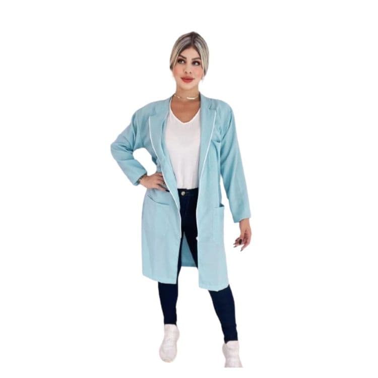 Jaleco Unissex Slim Em Oxford Premium 18