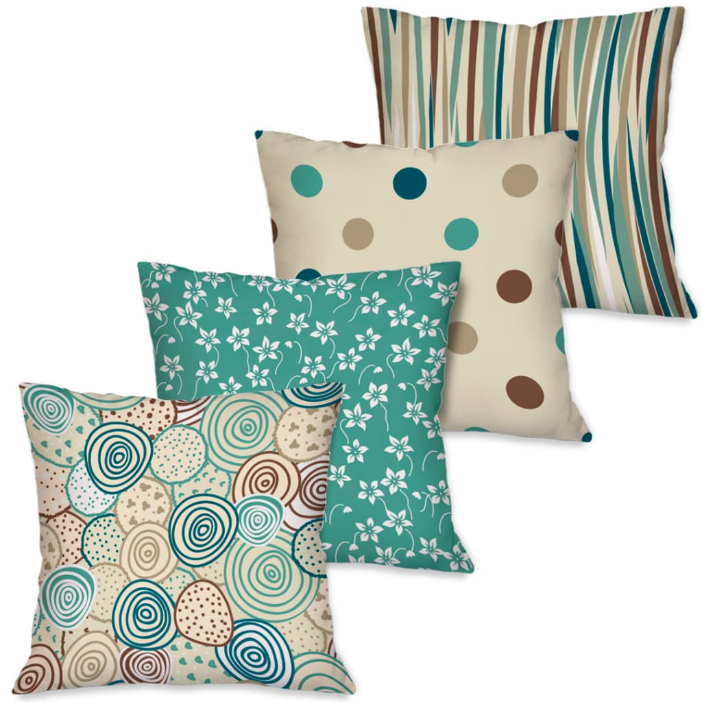 KIT 4 CAPAS DE ALMOFADA DECORATIVAS 45X45 cm HOME CASA