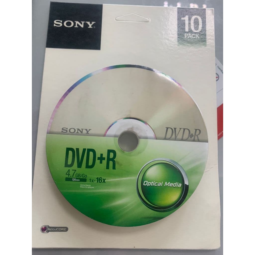 DVD+R Sony RW Pack 10 4.7GB 16x