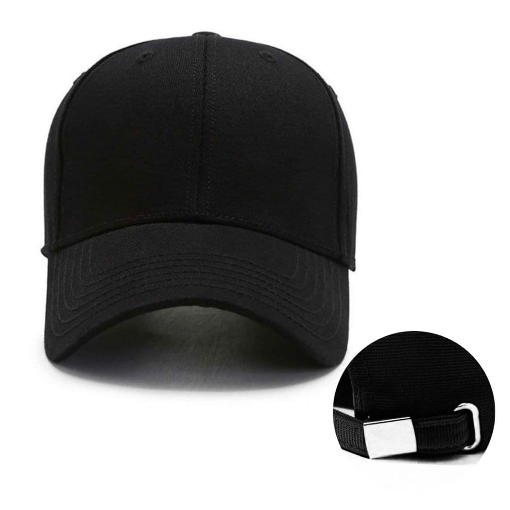 Boné Masculino Feminino Snapback liso com Fechamento em Fivela de Metal Fitão Ajustável Cap Unissex