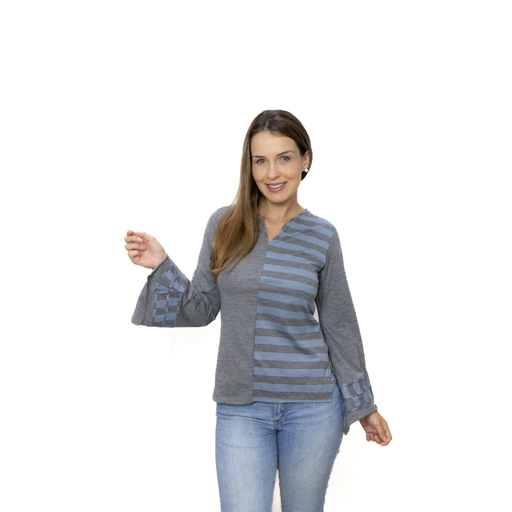 Blusa Feminina Manga Longa Bufante Básica Inverno e Meia Estação 50432