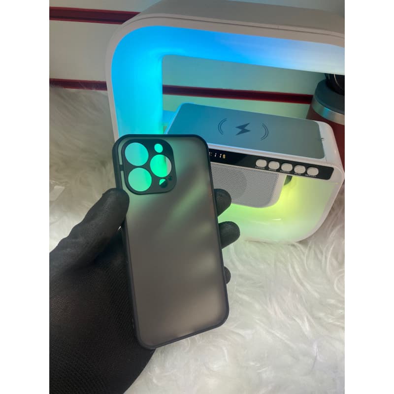 Capa De Silicone case Transparente Anti-Impacto Fosca   Para iPhone 17 16 15 14 13 12 11 Pro Max X XR XS 7 8