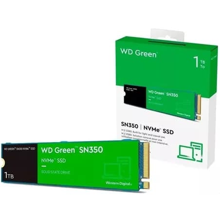 Hd NVMe 1TB Wester Digital SN350 WDS100T3G0C M.2 2280 L: 2400 MB/s / G: 1850 MB/s
