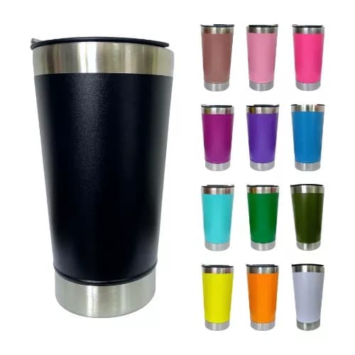 Copo Térmico Inox 473ml para Cerveja com Tampa Abridor Parede Dupla Conserva Quente e Gelado