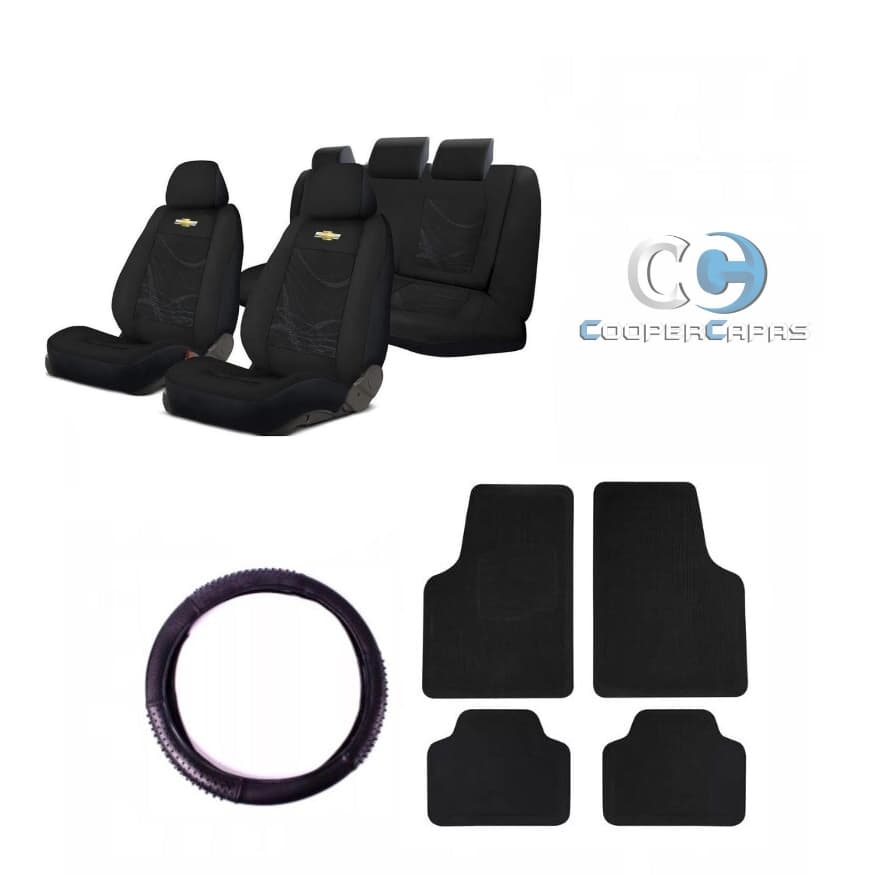 Kit Capa Banco Carro Tecido Grosso Chevrolet Corsa Classic Celta Com Tapete e Capa Volante
