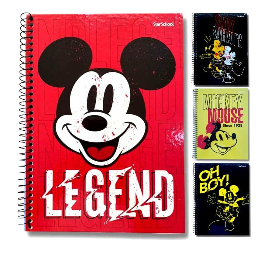 Caderno 10 Materias Mickey Mouse 160 Folhas Universitario Caderno Grande