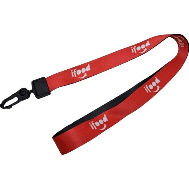 10 Cordões Personalizados P/ Crachá 20mm Impressão Digital