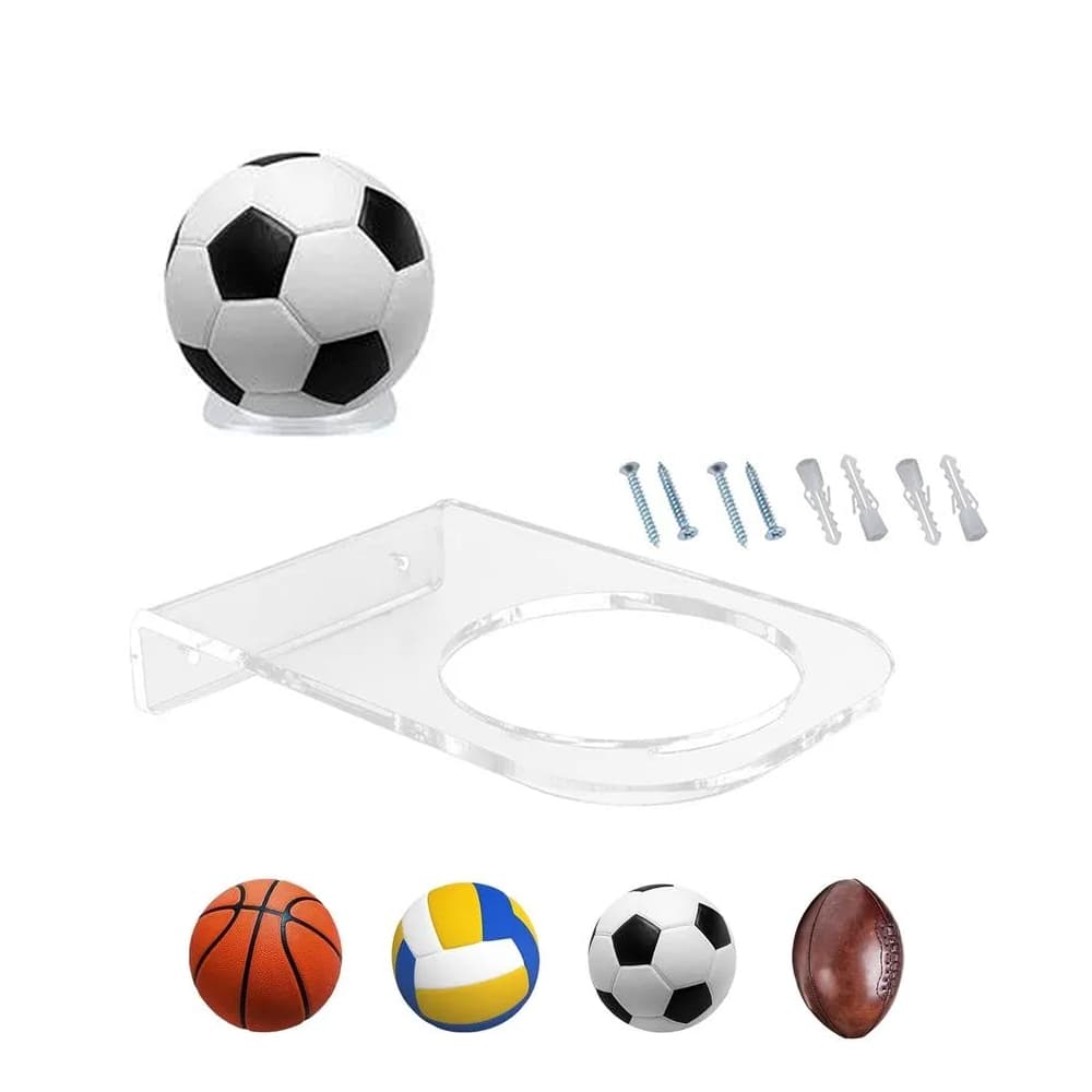 Suporte de Parede para Bola de Futebol Basquete Voley