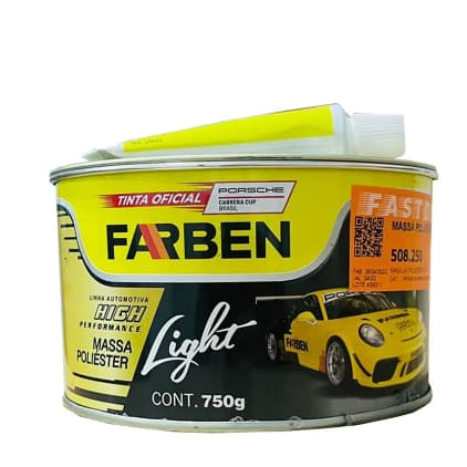 Massa Poliester Light Farben 750g