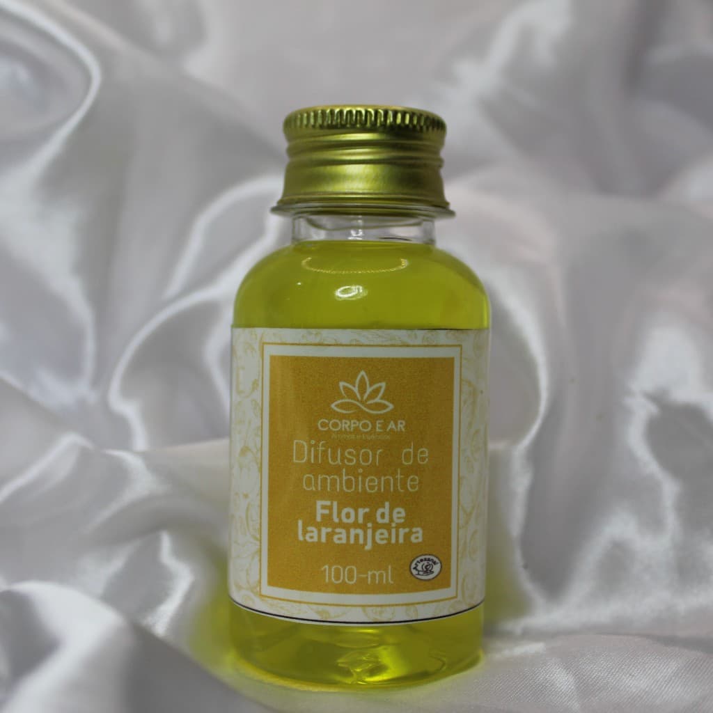 Aromatizador de ambiente 100 ml Difusor de ambiente flor de laranjeira aroma citrico corpo e ar Perfume Revigorante