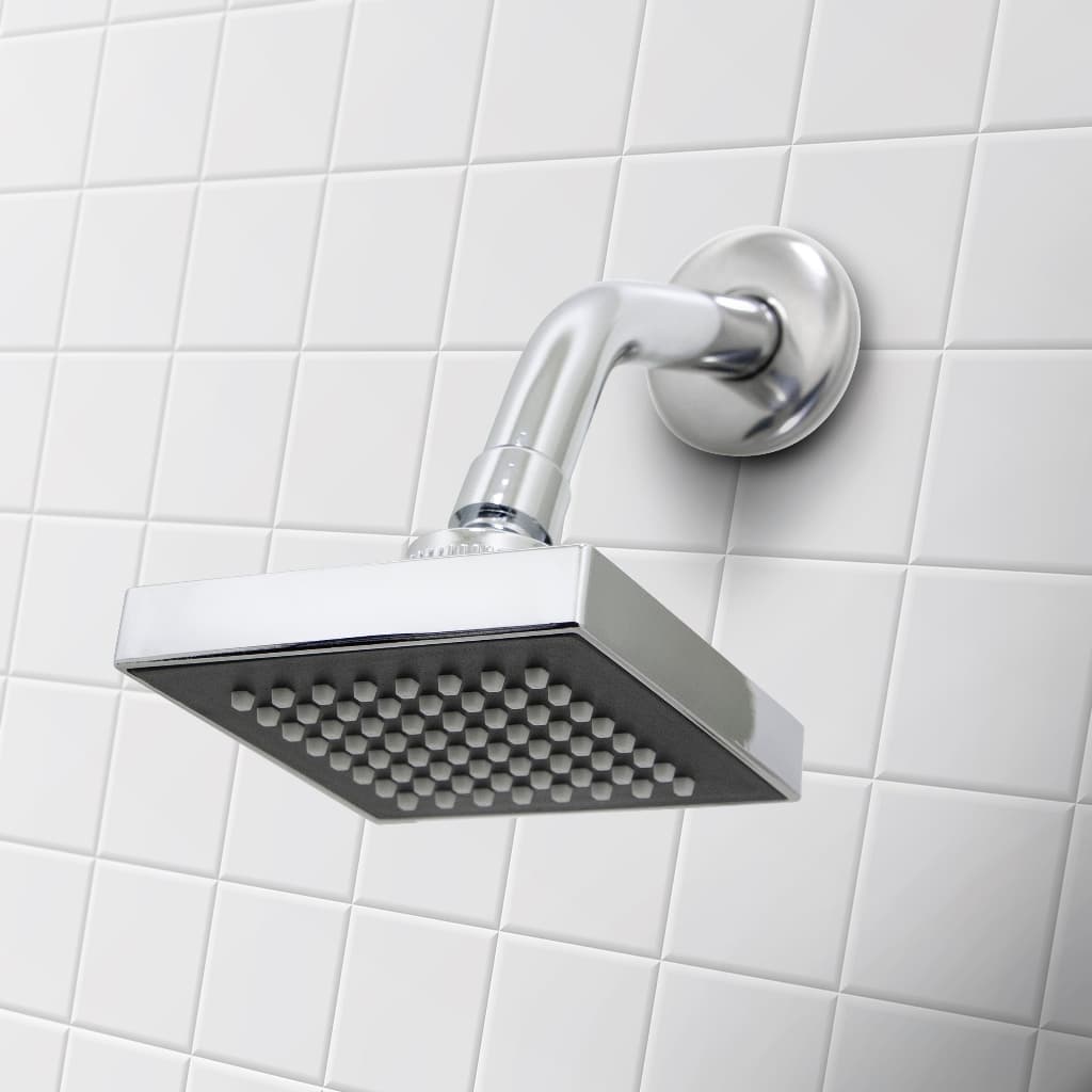 Chuveiro Ducha Quadrado Articulável Flexível Parede Solar ou Gás Cromado Luxo
