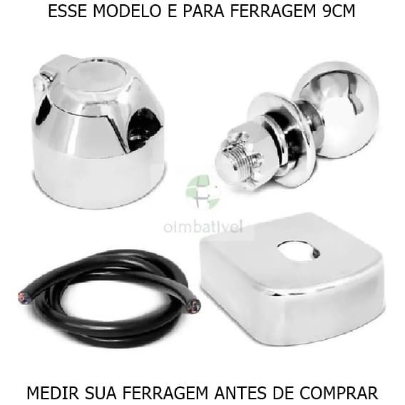Kit Para Engate Reboque Bola Tomada Capa E FIO 9CM ENVIO IMEDIATO