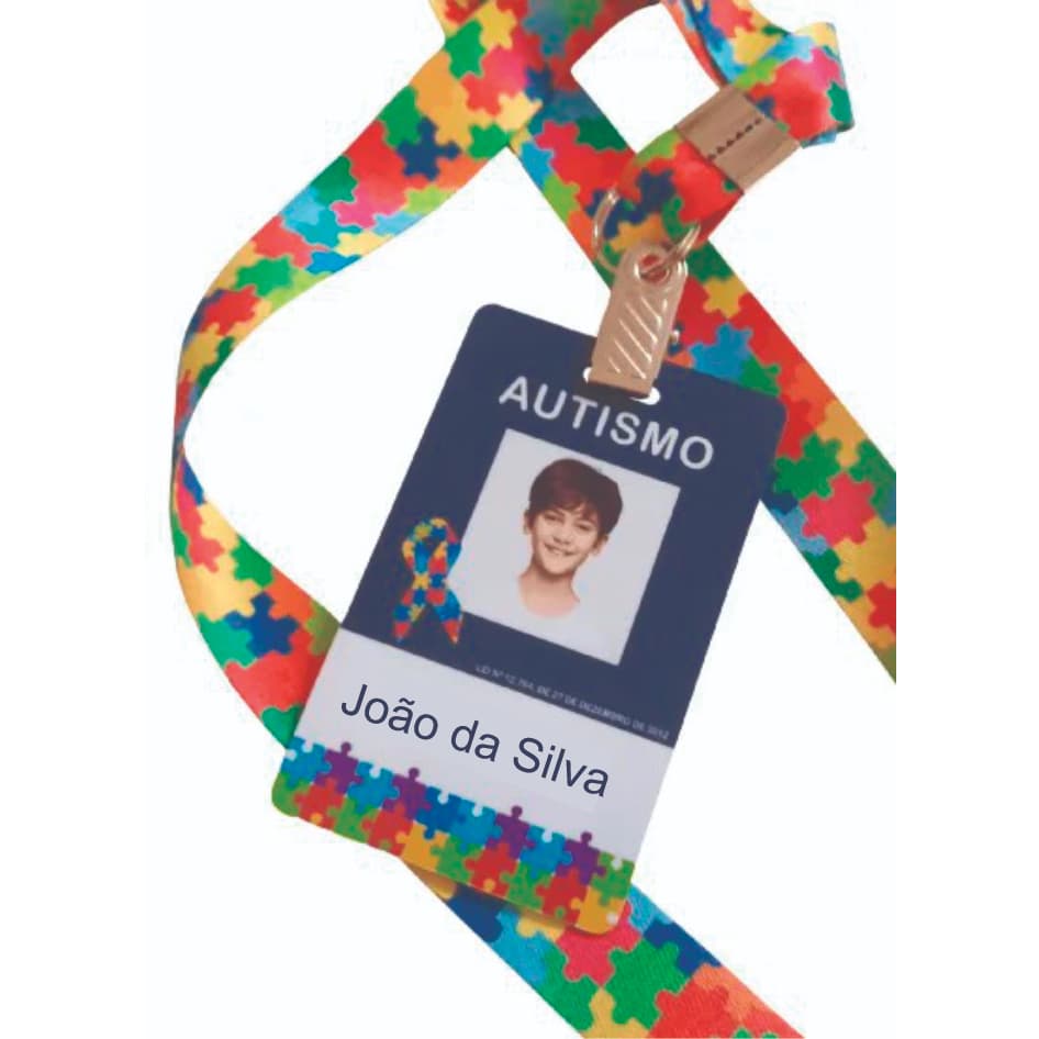 Crachá do Autista + cartão do SUS Personalizado
