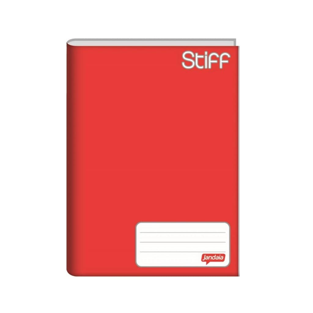 Caderno Brochura Grande Capa Dura Stiff 96 Folhas Vermelho  Jandaia