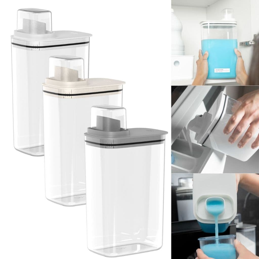 Dispenser Acrílico Sabão Líquido Em Pó Amaciante Flow 2,3L