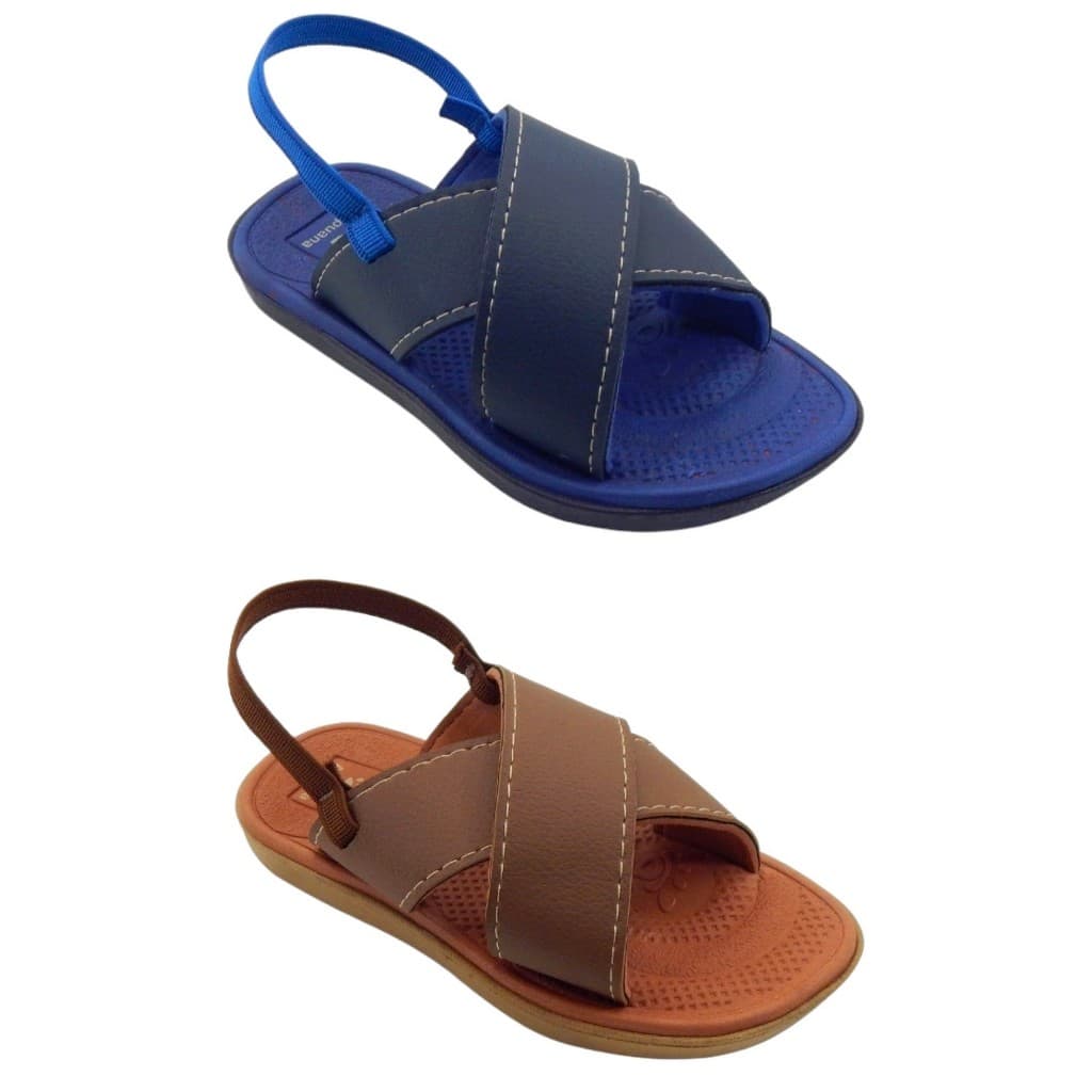 Kit 2 Pares Chinelo Baby Masculino Apuana X   Sandália Menino Criança  Promoção