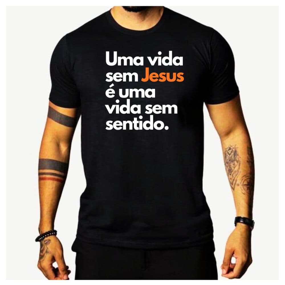 Camisa Gospel Camiseta Evangelica Jesus Religiosa Lançamento
