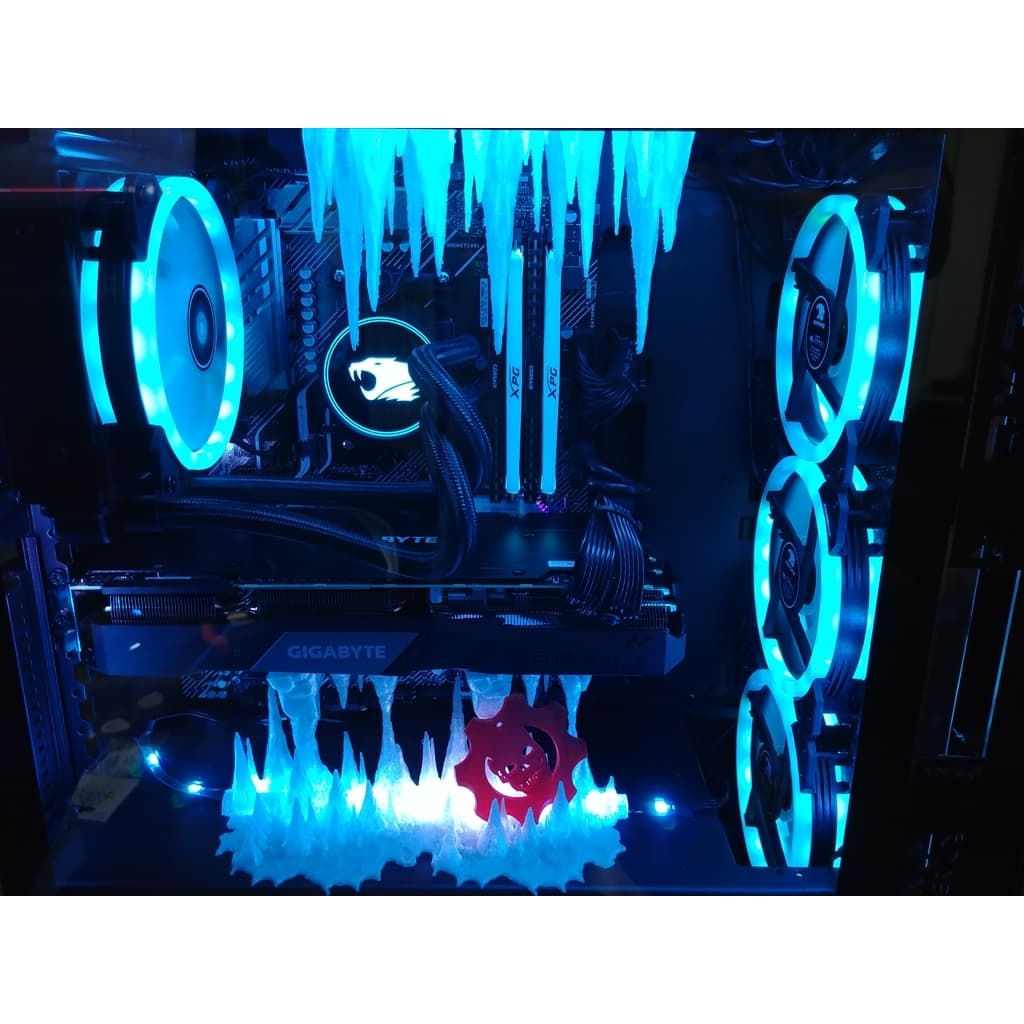 Suporte Vertical GPU / Placa de Video Nevasca - 3 Partes para GPU Grande ou Pequena