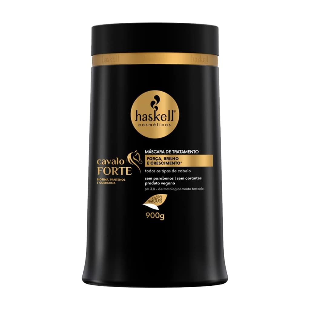 Máscara Cavalo Forte 900g, Haskell Tratamento Capilar Salão de Beleza Feminino Mulher