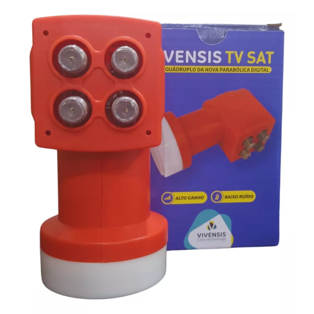 Lnbf Quadruplo Vivensis Digital Banda Ku 5g Universal Alto Ganho