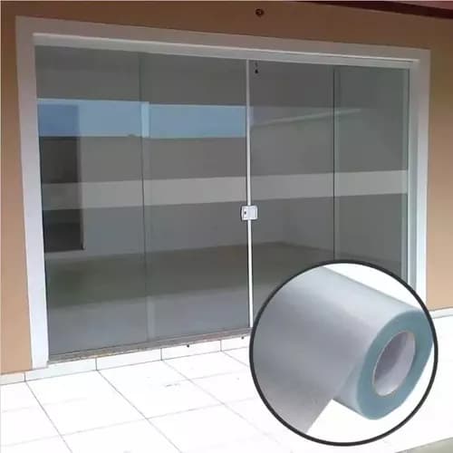 Fita Anti Trombada Jateada Porta Vidro Blindex 3m X 10cm
