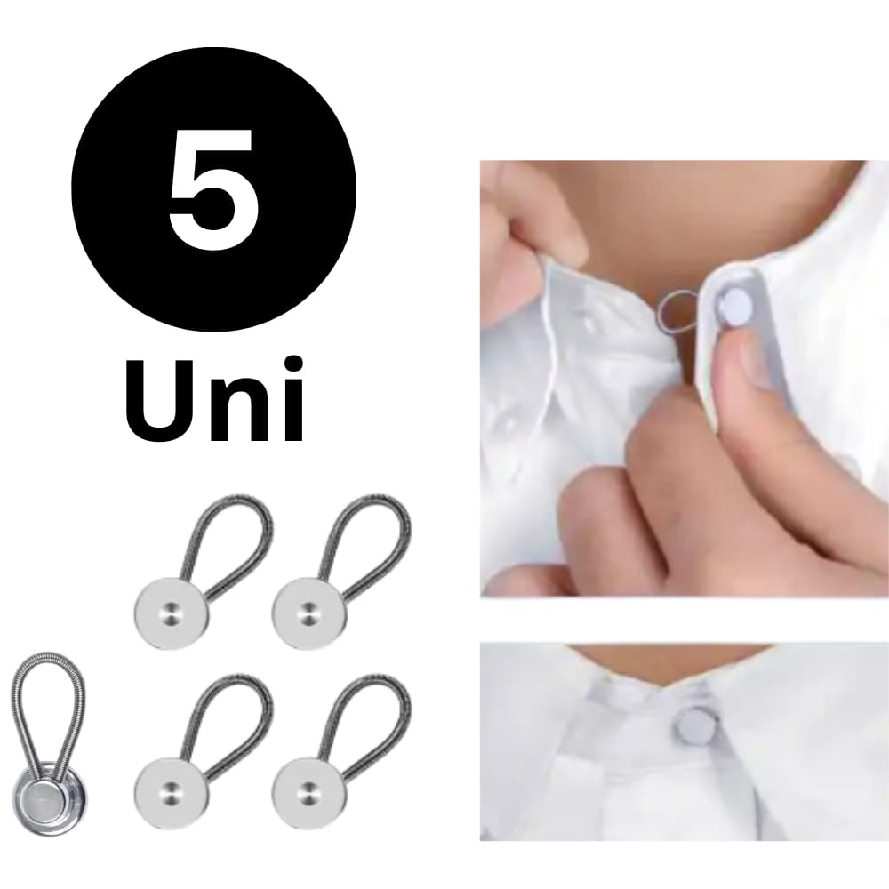 5 Botão extensor de colarinho alargador de colarinho camisa social