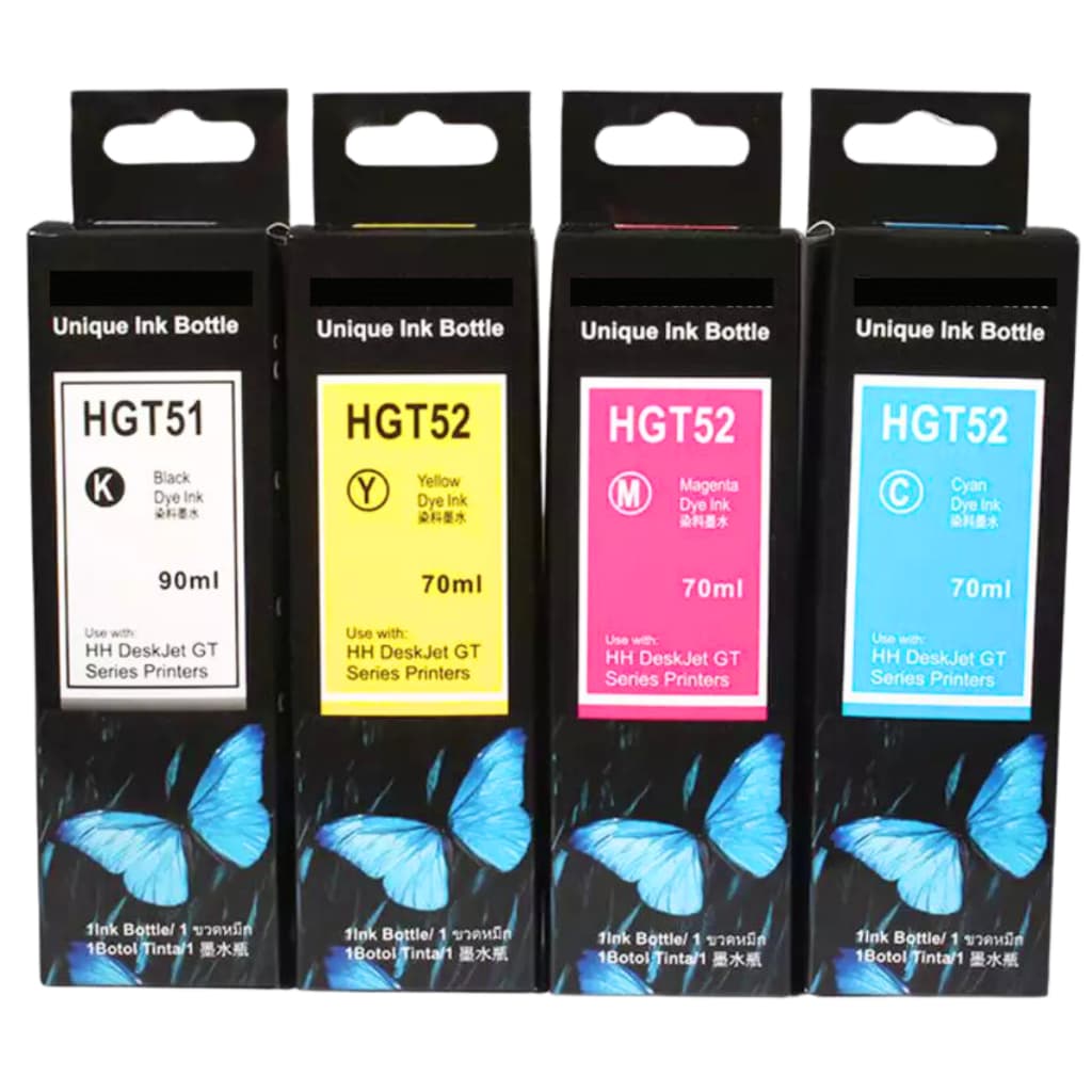Tinta Gt51 Gt52 Compativel Para SMART TANK, 502, 514, 515, 517 519, 532, 581, 615, 617, 618 E OUTRAS