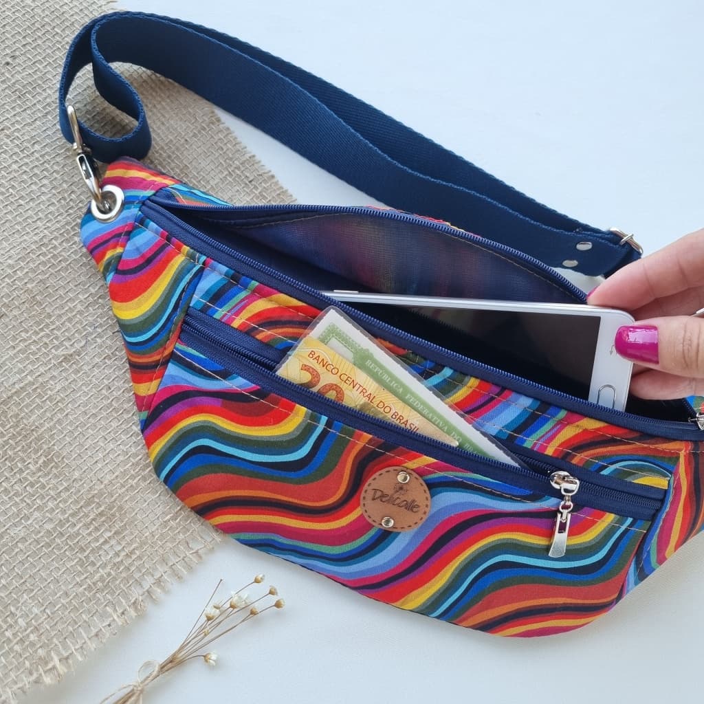 Bolsa Pochete Tecido (CONSULTE ESTAMPAS DISPONÍVEIS)