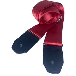 Correia Alça Regulável Para Violão Guitarra Viola Ukulele Cavaco Vermelho Ultra Resistente