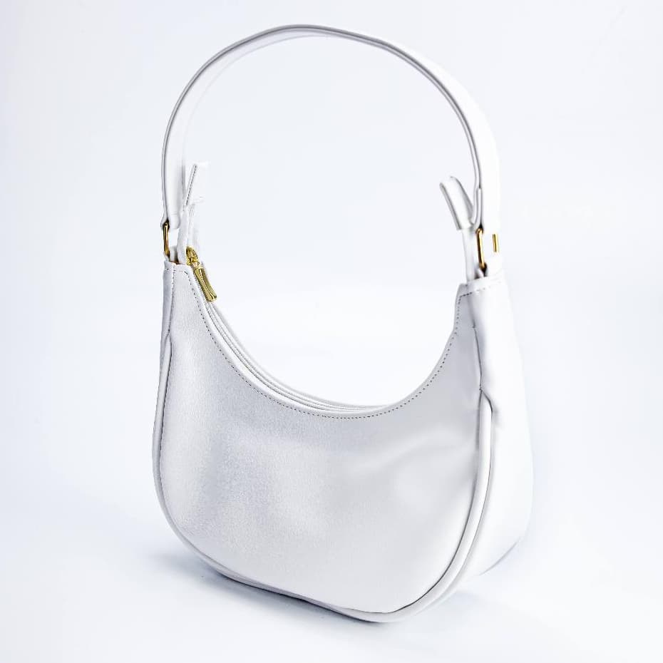 Bolsa Clutch Luxo Feminina De Ombro Minimalista Hobo Casamento Chique Elegante Metalico Baguete