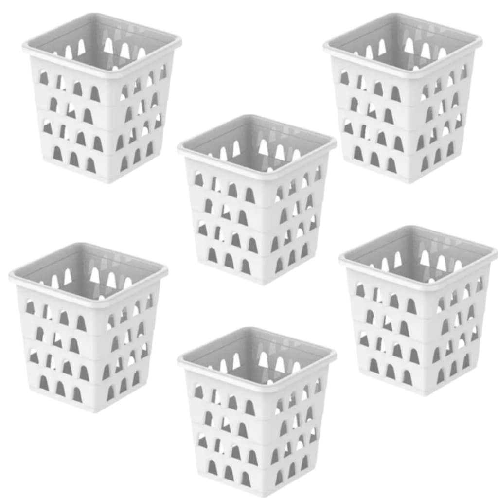 Kit 6 Cesto Organizador Multiuso Pote BRANCO 105x105cm