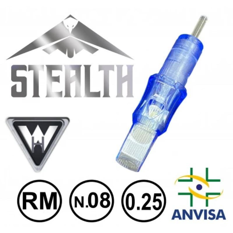 Cartuchos para Tatuagem White Head Stealth - 10UN