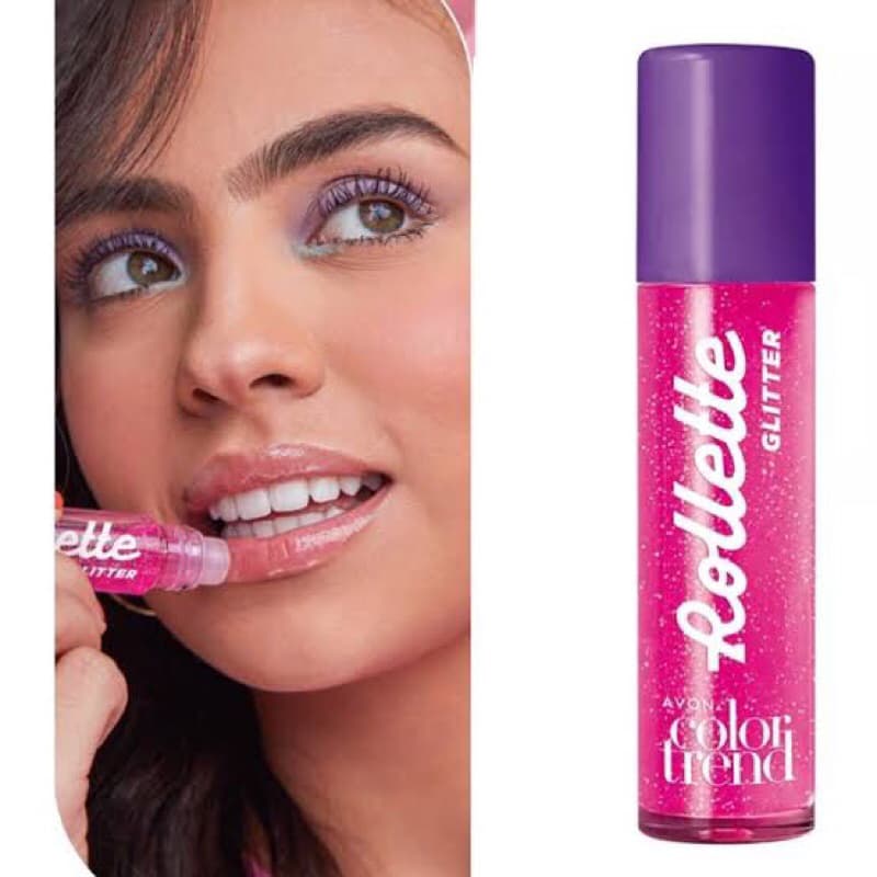 Gloss Brilho Labial Rolette Lábios Avon Color Trend Glitter Tutti Frutti Menta Morango