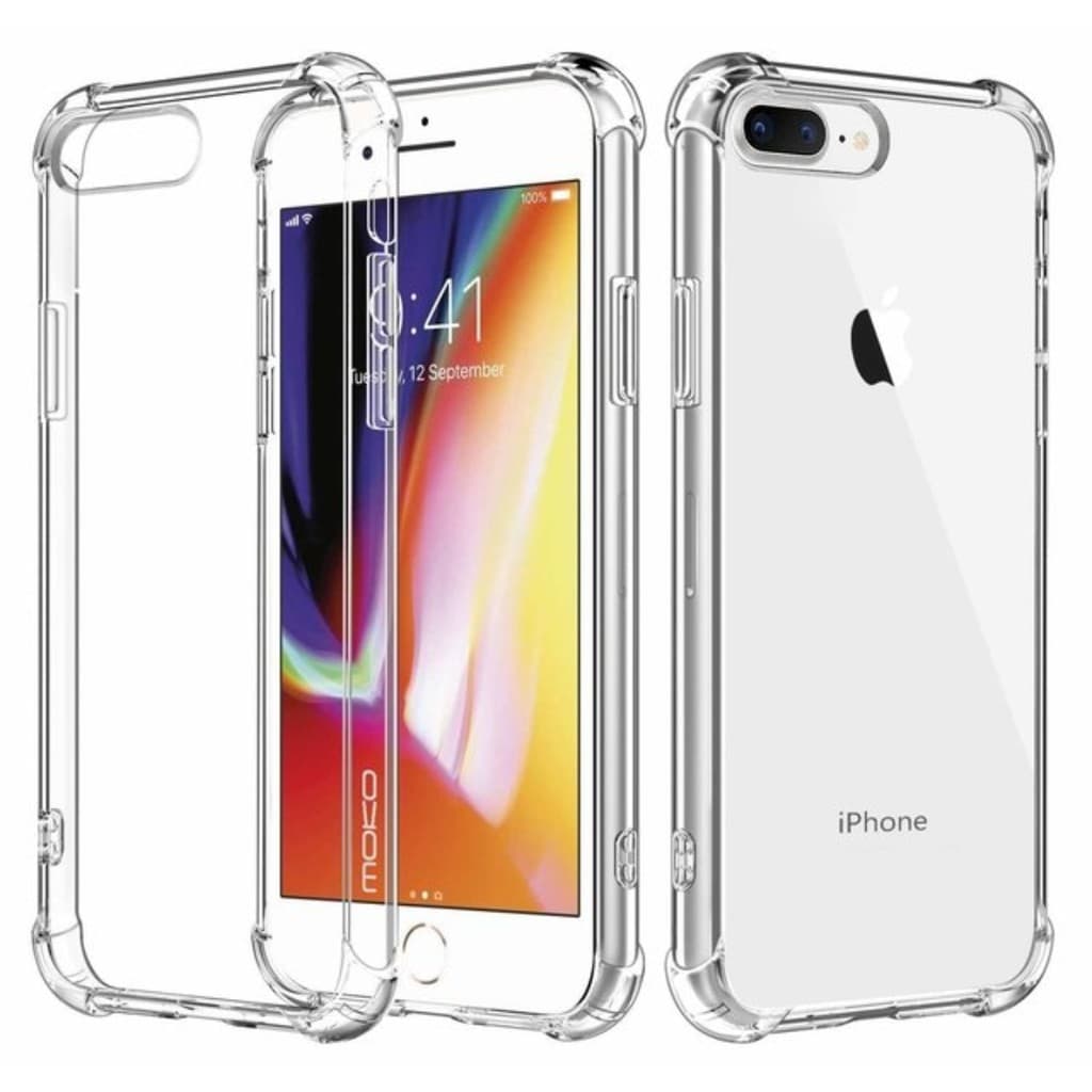 Capa Silicone Transparente iPhone 7 8 Plus X XR 11 12 13 14 15 Pro Max  Antiqueda e Encaixe Perfeito