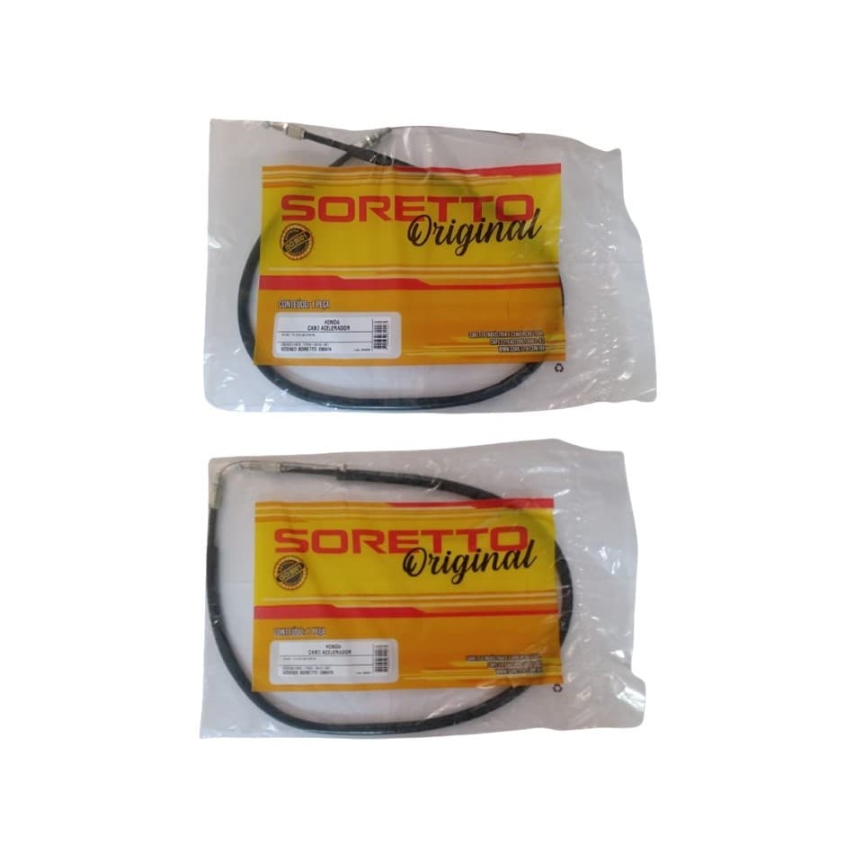Cabos Acelerador A B + Embreag Nx400i Falcon Honda 2013 2015
