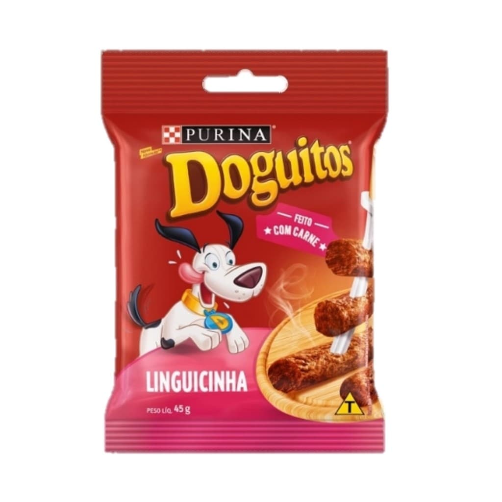 Doguitos Petisco Para Cães - Sabor linguicinha - 45G