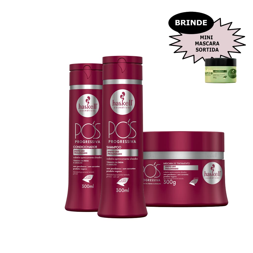Kit Pós Progressiva Haskell 300 ml