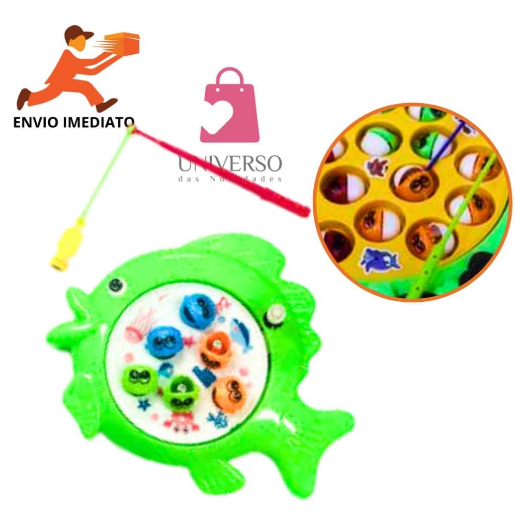 Pega Peixe Brinquedo  Pesca Maluca Pescaria Mini Infantil