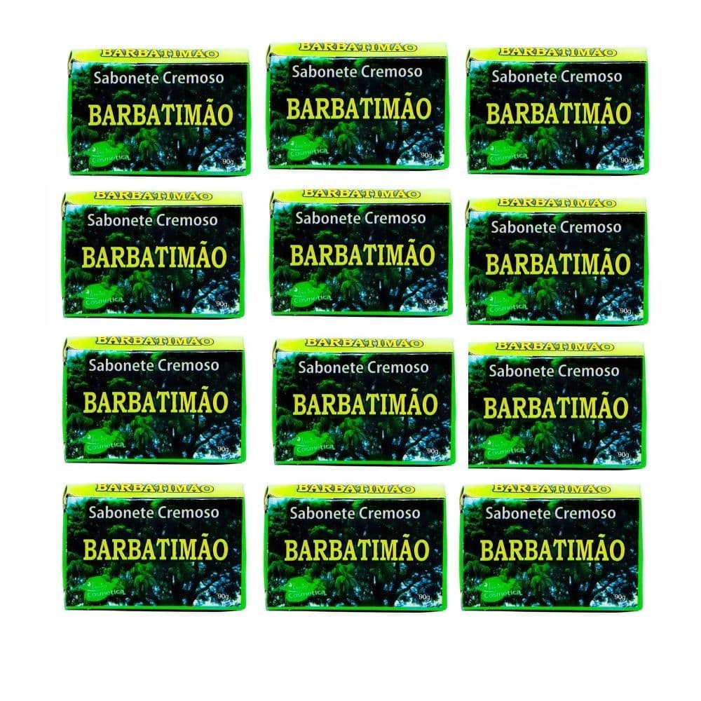 Sabonete Artesanal Barbatimão Barra 90g - 12 unidades