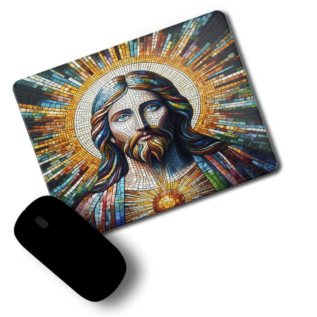Mouse Pad Personalizado Religioso Jesus Emborrachado 18x23cm