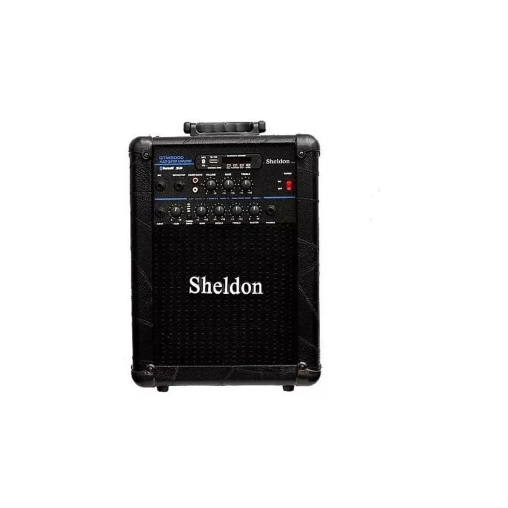 Amplificador Para Guitarra Sheldon Gtm5000 Multiuso 25w Nf-e Cor Preto 110v/220v