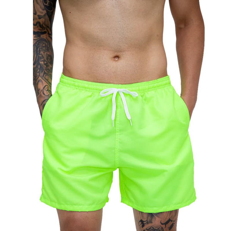 Short Praia Tactel Liso Masculino Mauricinho Bermuda Várias Cores