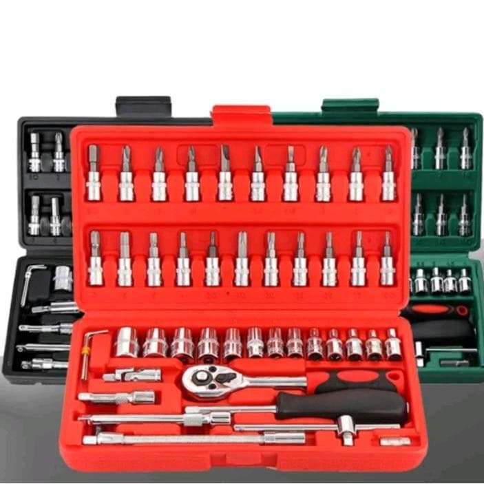KIT FERRAMENTAS CATRACA 46 PEÇAS